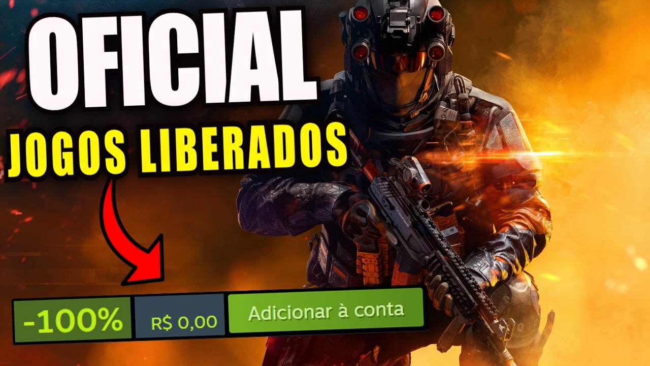 LIBEROU! Jogos de graça no PC (oficial) e Jogos chegando a 95% de desconto na STEAM