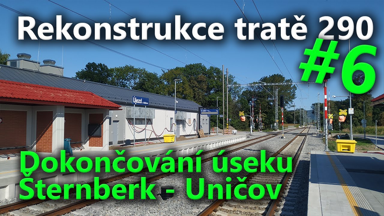 Rekonstrukce tratě 290 | Dokončování úseku Šternberk - Uničov