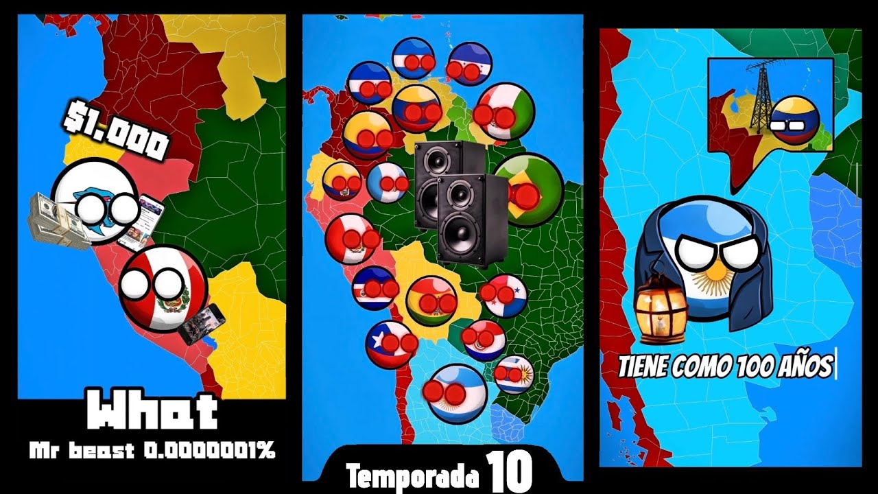 Recopilación de mis vídeos de Countryballs N°10| #countryballs #humor #memes 
