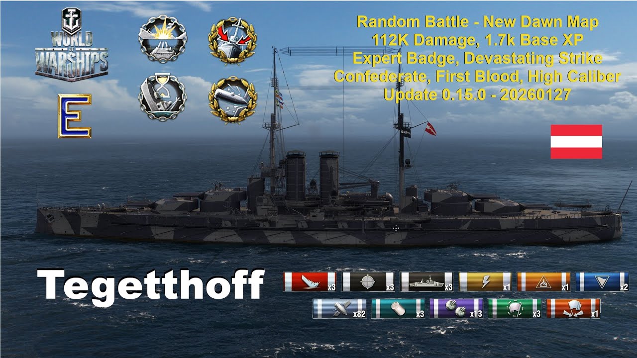 ⚓ World of Warships - Expert Badge - Tegetthoff - I did what? 😳🫤