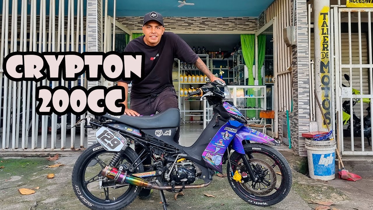 Yamaha Crypton 2 Modificada ¿Tu lo harías? 200cc