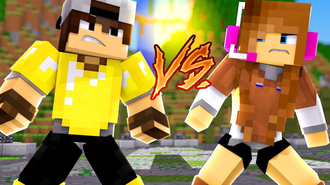 Minecraft: CORRIDA PVP - OURO vs COURO!