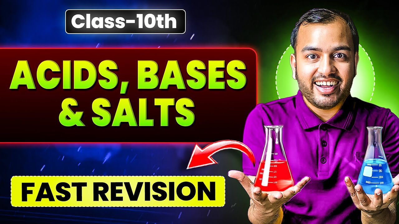 Acids Bases and Salts in 30 Minutes ✅ || Class 10 || Fast Revision || Alakh Pandey 