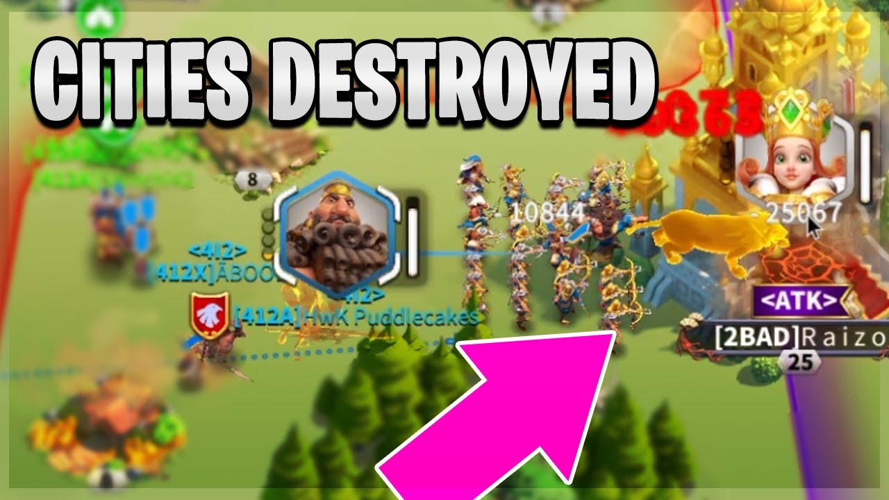 Rallying burning Cities in KvK Compilation [ Zeroing ] | Rise of Kingdoms