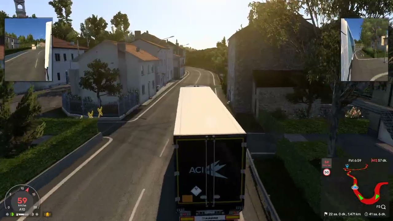 Euro Truck Simulator 2 Italian village roads, narrow, winding and scenic