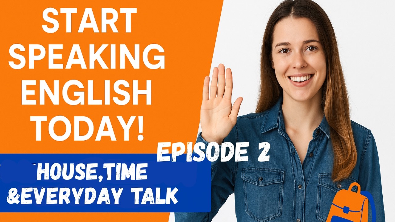 Real English fast.: Visiting, Talking About Home & Time - Episode2 ,English conversation practice.
