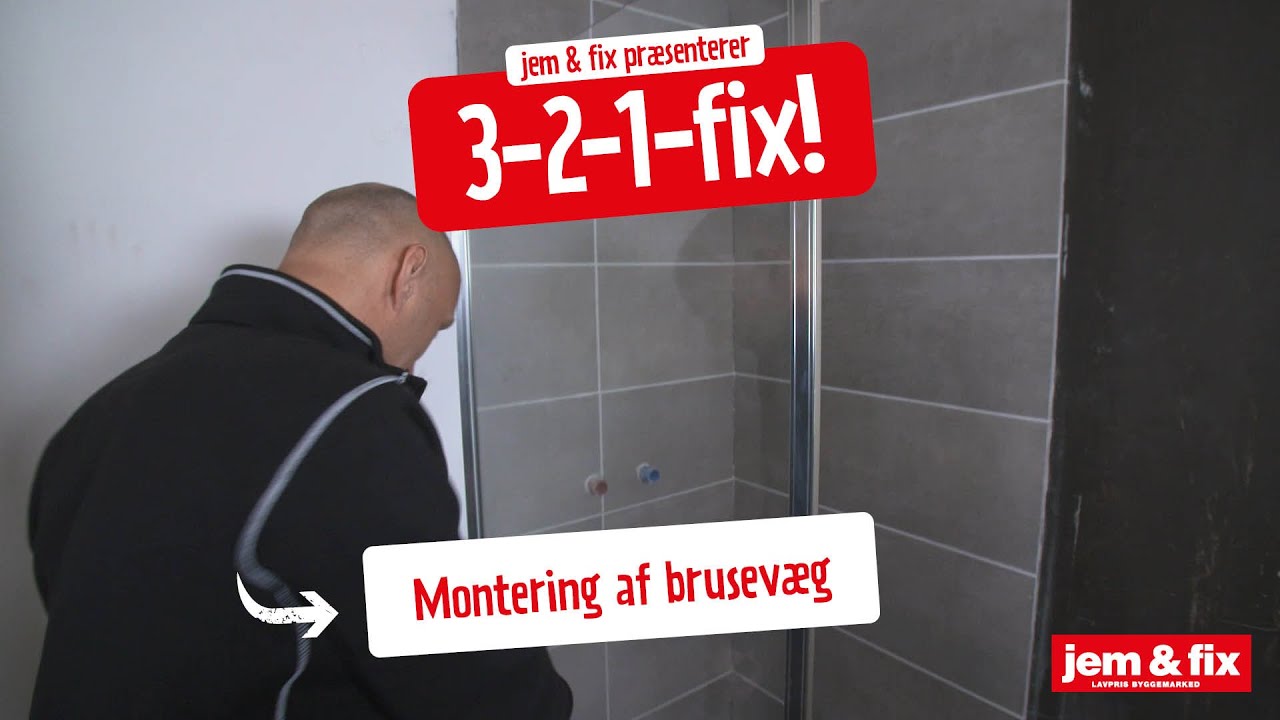 Brusevæg-bruseafskærmning. Sådan monterer du glasvæg i dit badeværelse