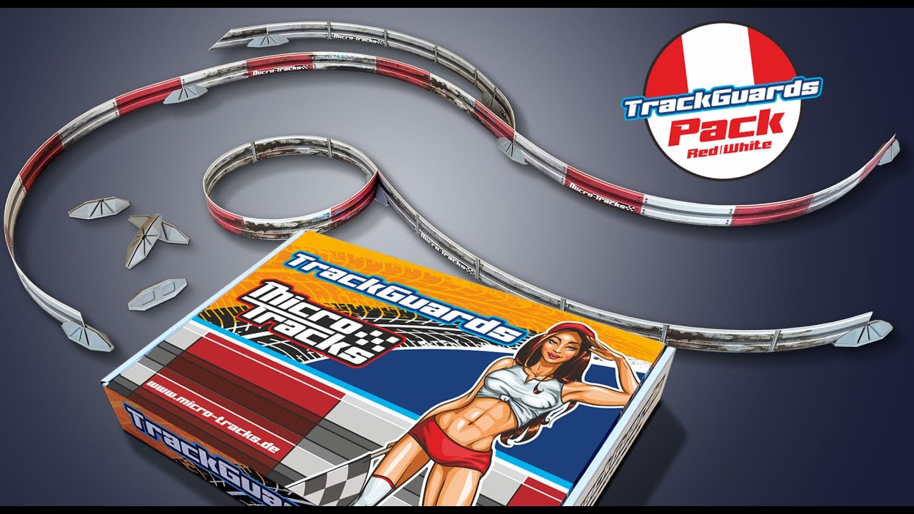 TrackGuards Beschreibung und Aufbau. Leitplanken Set für Dr!ft.