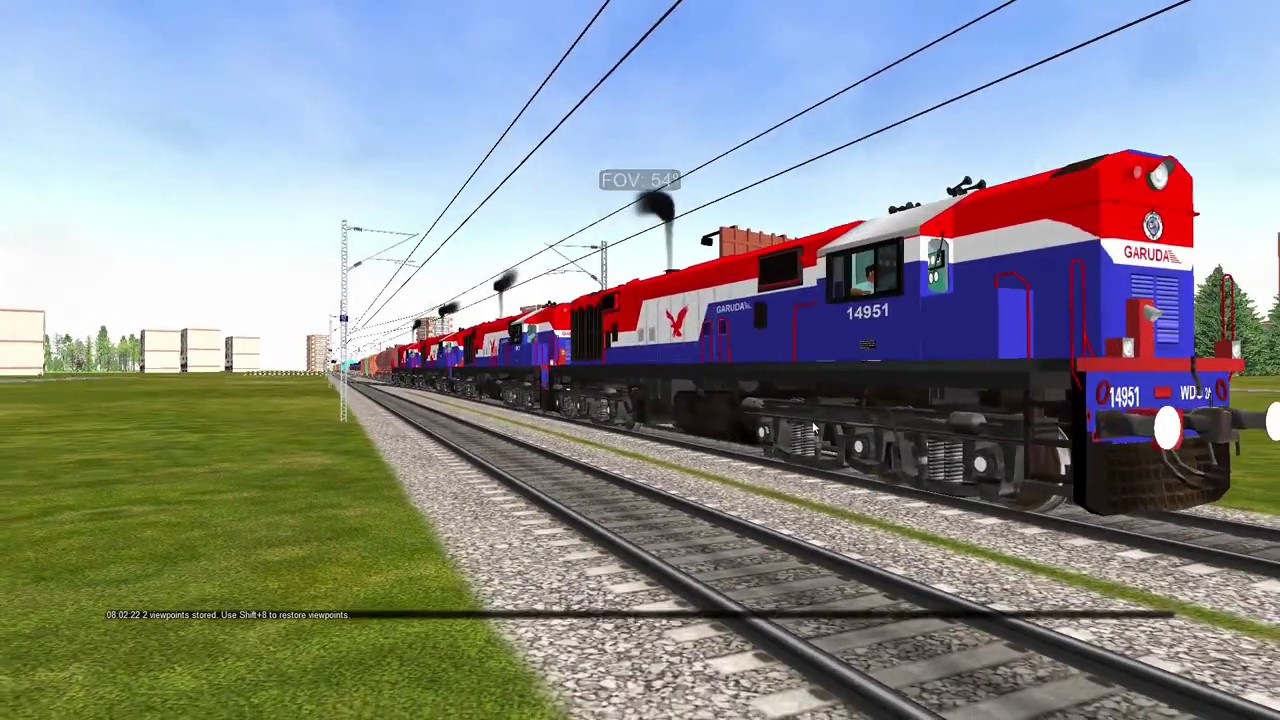 Microsoft Train Simulator Train Coming Reverse With 4 Engine's