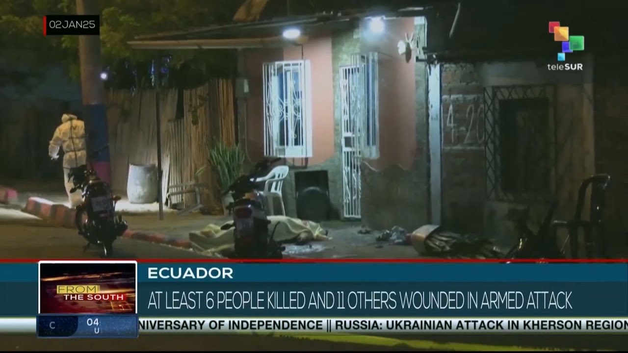 Ecuador: Al menos 6 personas muertas y otras 11 heridas en ataque armado