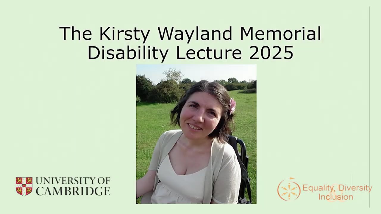 The Kirsty Wayland Memorial Disability Lecture, 2025