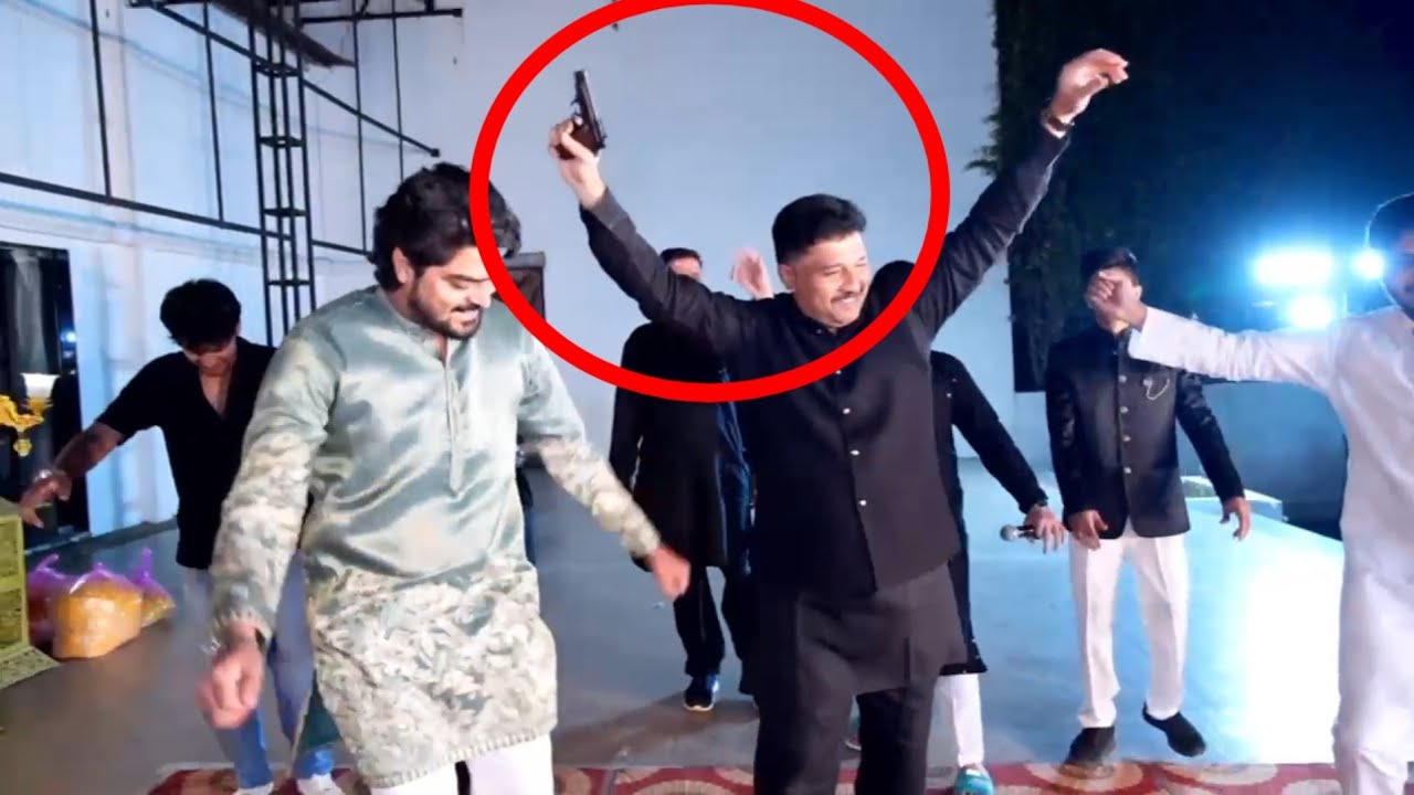 Congress Leader Pistol Dance at Wedding Goes Viral