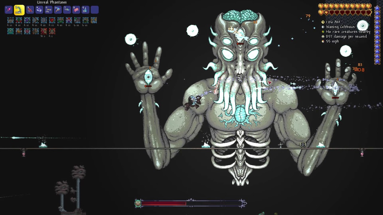 Terraria 1.4 Master Mode - Moon Lord Boss Fight