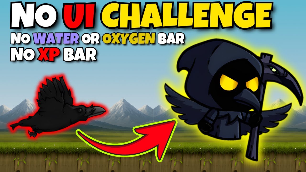 I Played EvoWorld With ZERO UI – No Water/Oxygen Bar, No XP Bar, No Respawn!