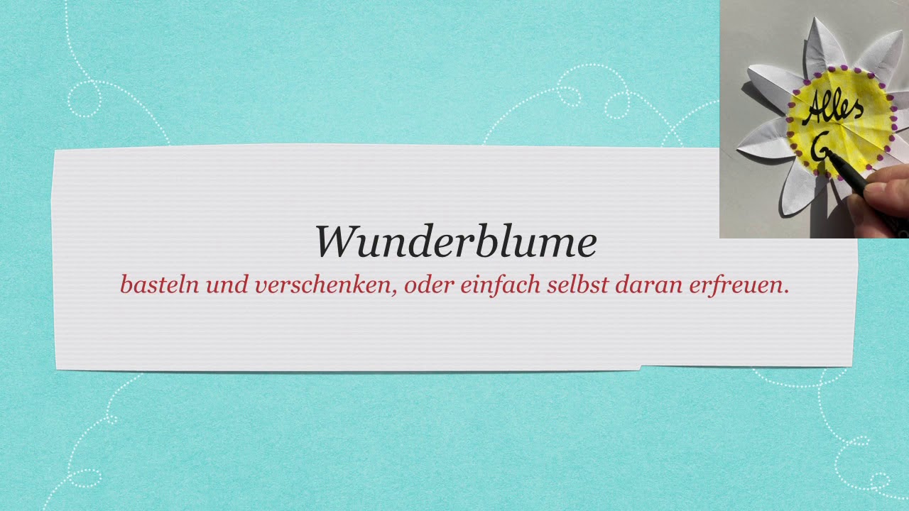 Eine Wunderblume basteln