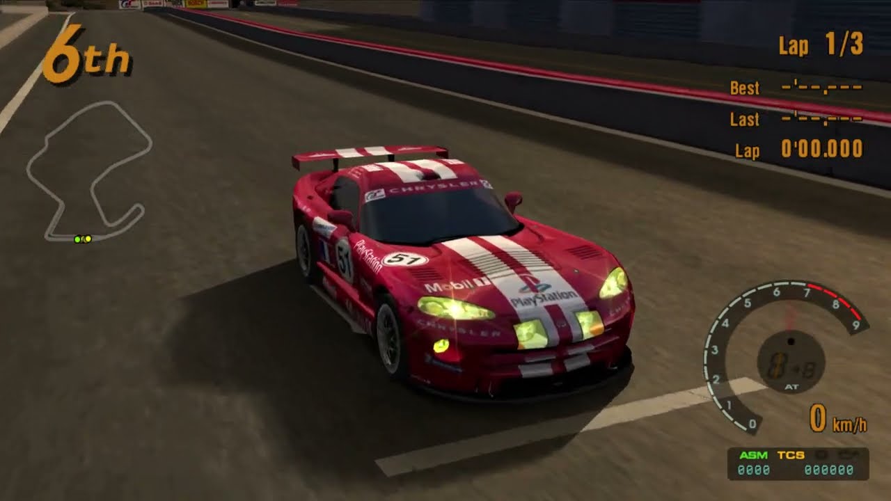 Gran Turismo 3 A-Spec - Viper GTS R / Laguna Seca Raceway