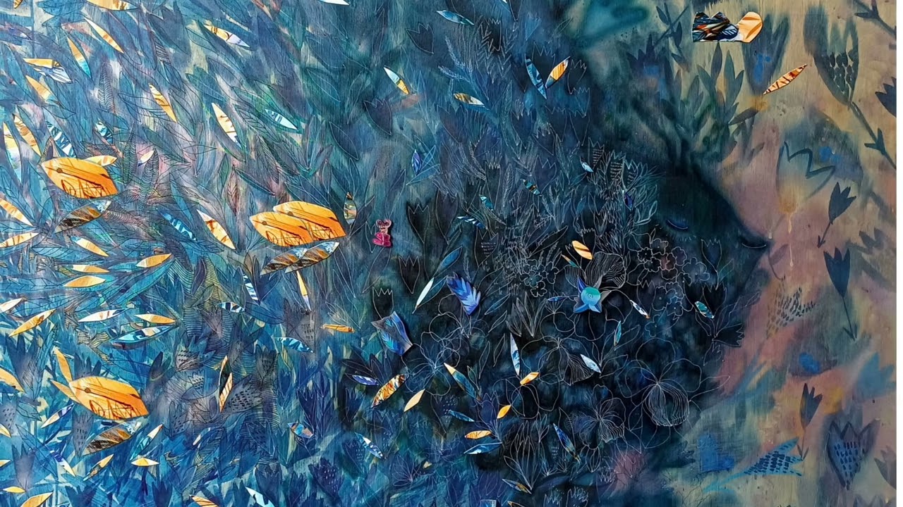 Der Traumvogel in Blau #Prostirdumok #ArtInHarmony