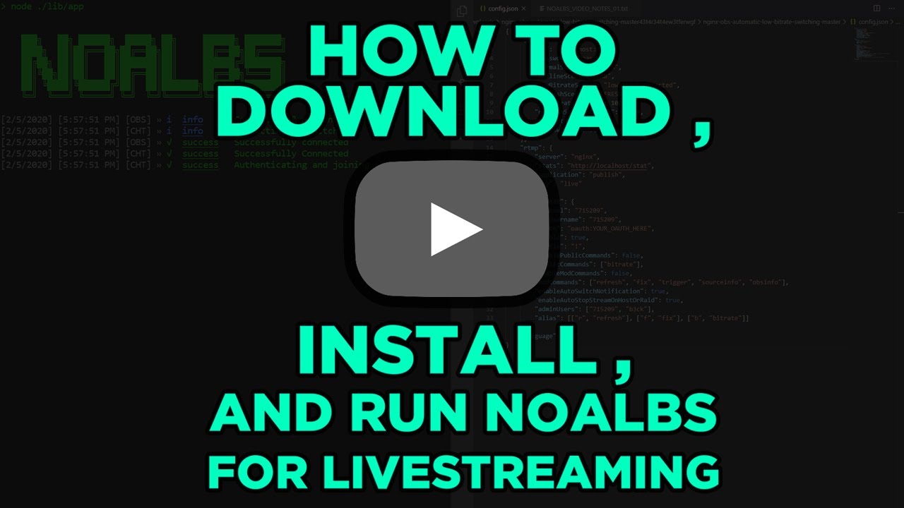 How to Download, Install and Run NOALBS for IRL Live Streaming (OUTDATED - READ DESCRIPTION)