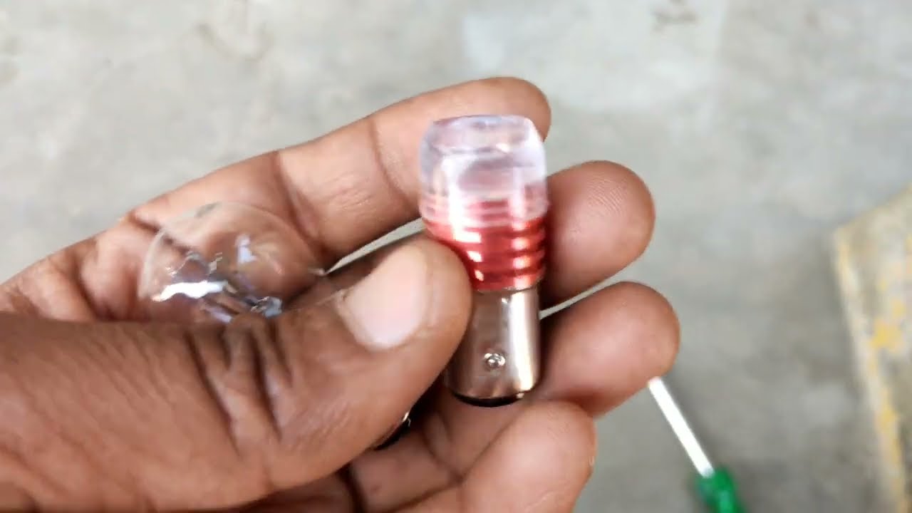 splendor bike rear light led bulb install करें or  ac to dc connection करेंगें