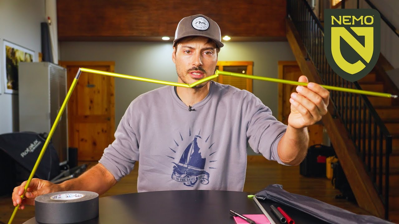 🏕How To Repair Your Tent Pole & Shock Cord (Nemo Tent Pole)