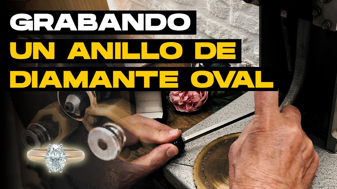 ANILLO DIAMANTE OVAL Cómo se hace con Amor - Grabado por Cliente
