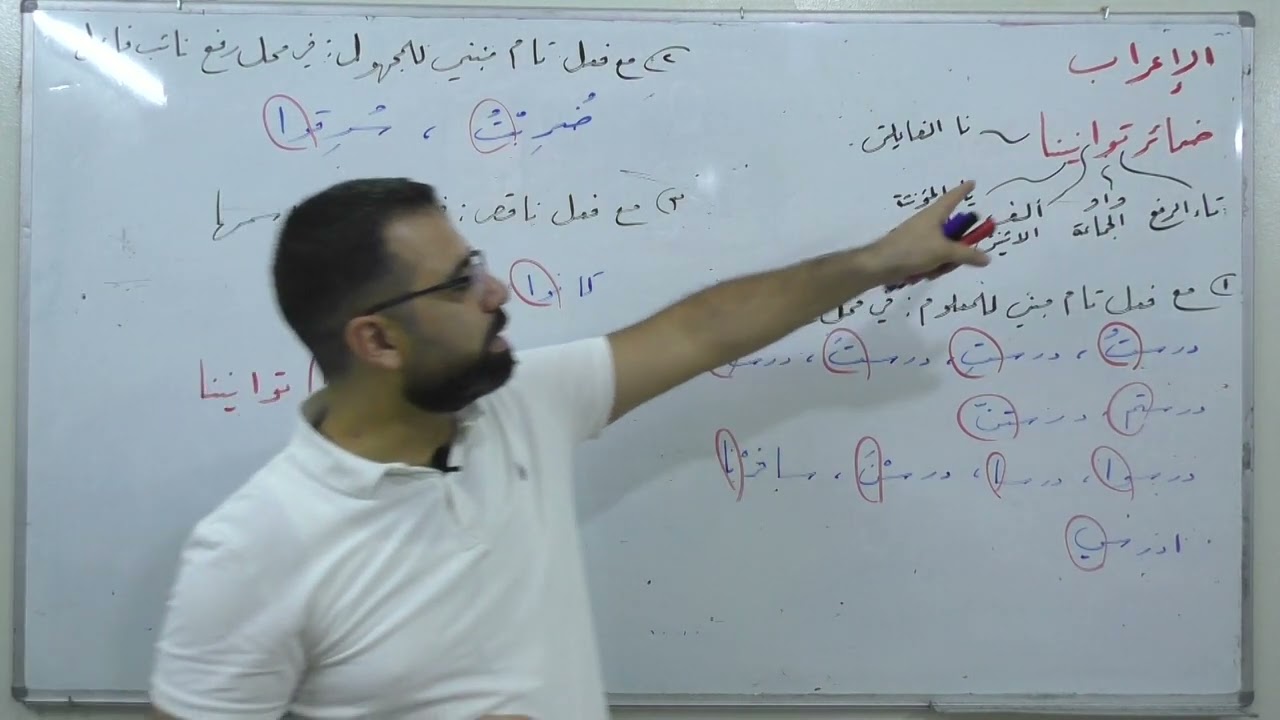 (4) ضمائر توانينا - بكالوريا علمي أدبي - لغة عربية - الإعراب