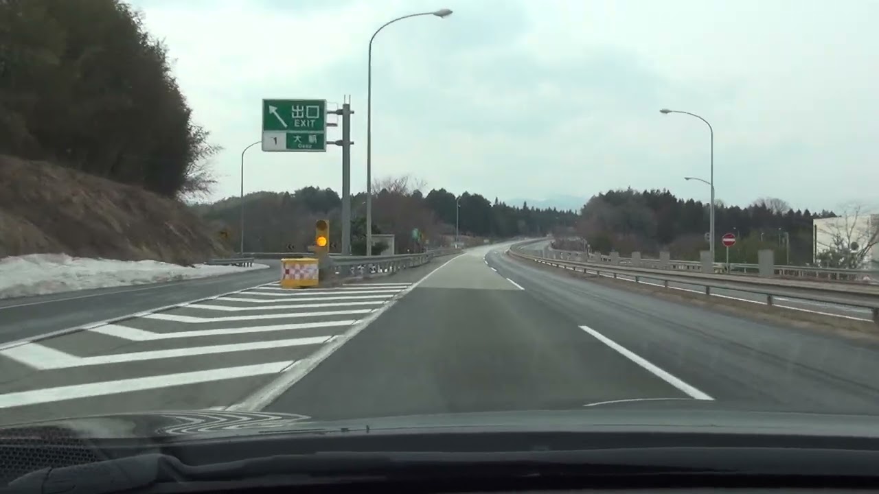 E74 浜田自動車道 千代田JCT ～ E9 山陰道(江津道路) 江津IC 2023.2.25
