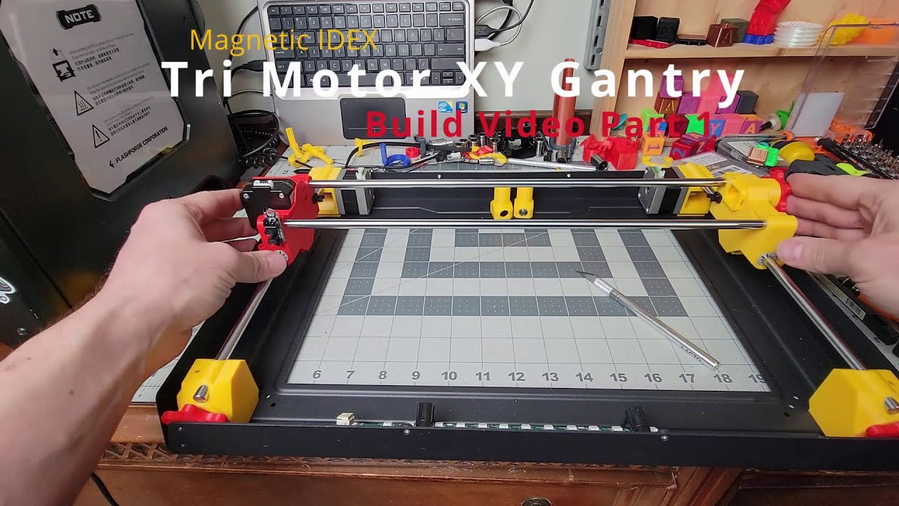 Magnetic IDEX Tri Motor XY Gantry - Build Video - Part 1 #klipper #opensource #reprap