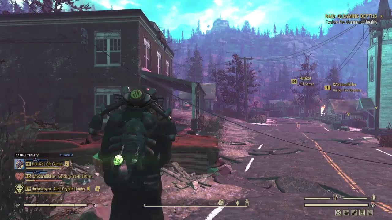 Day 44 of Coming back to PS Fallout 76 pt 1 Dailies,Bounties, and Aliens