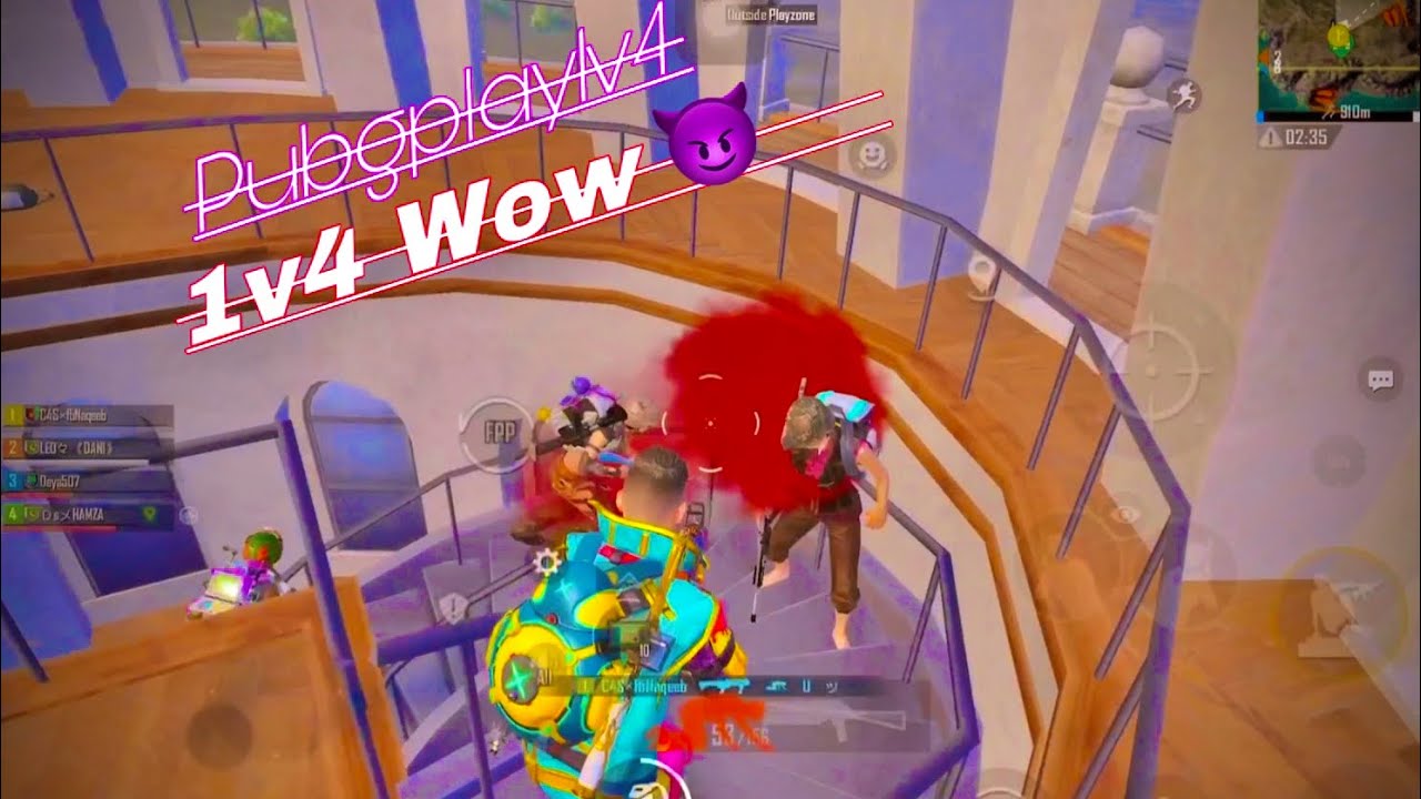 1v4 Wow 😈😈😈😈 pubgmobile bast game #revengekill #video