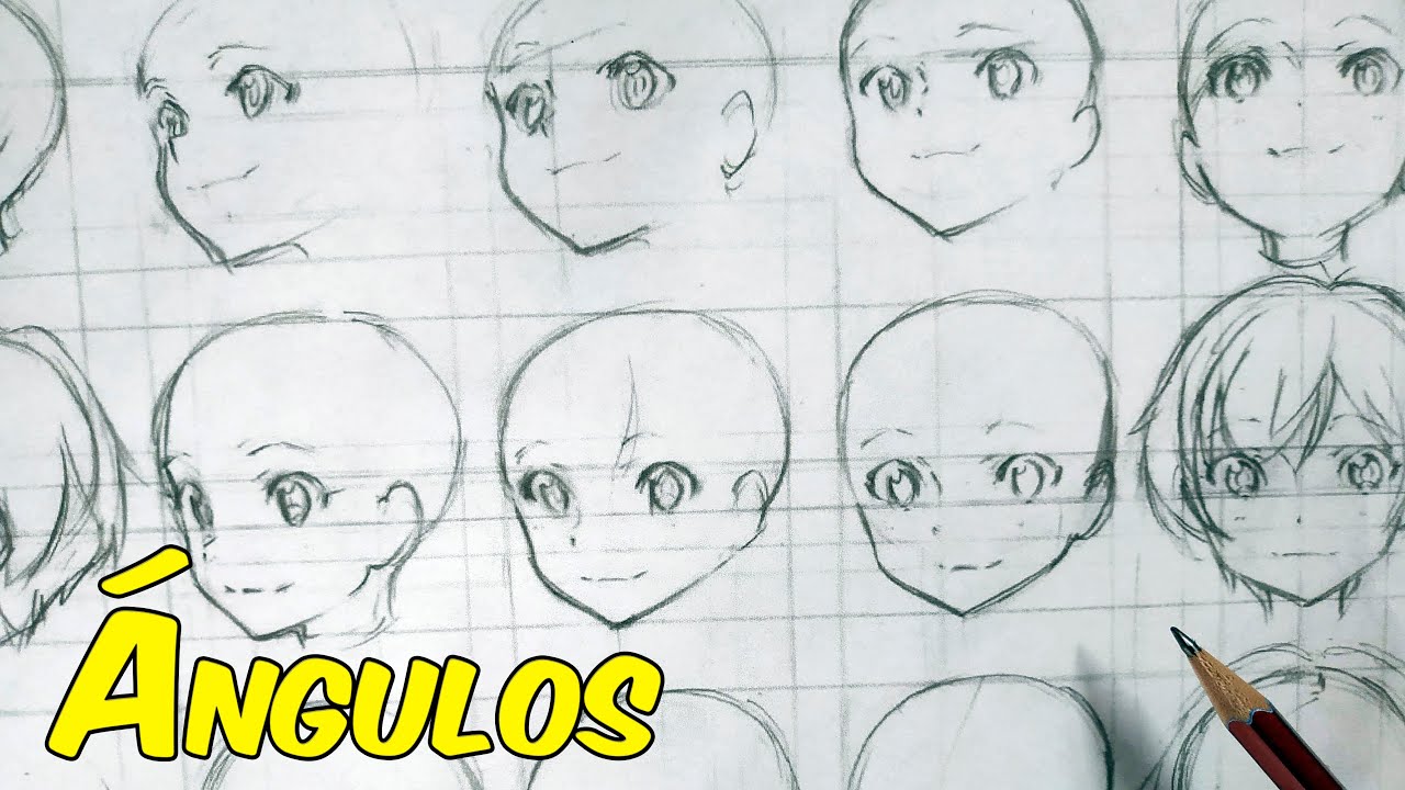 Dibuja Rostros Manga en cualquier Ángulo