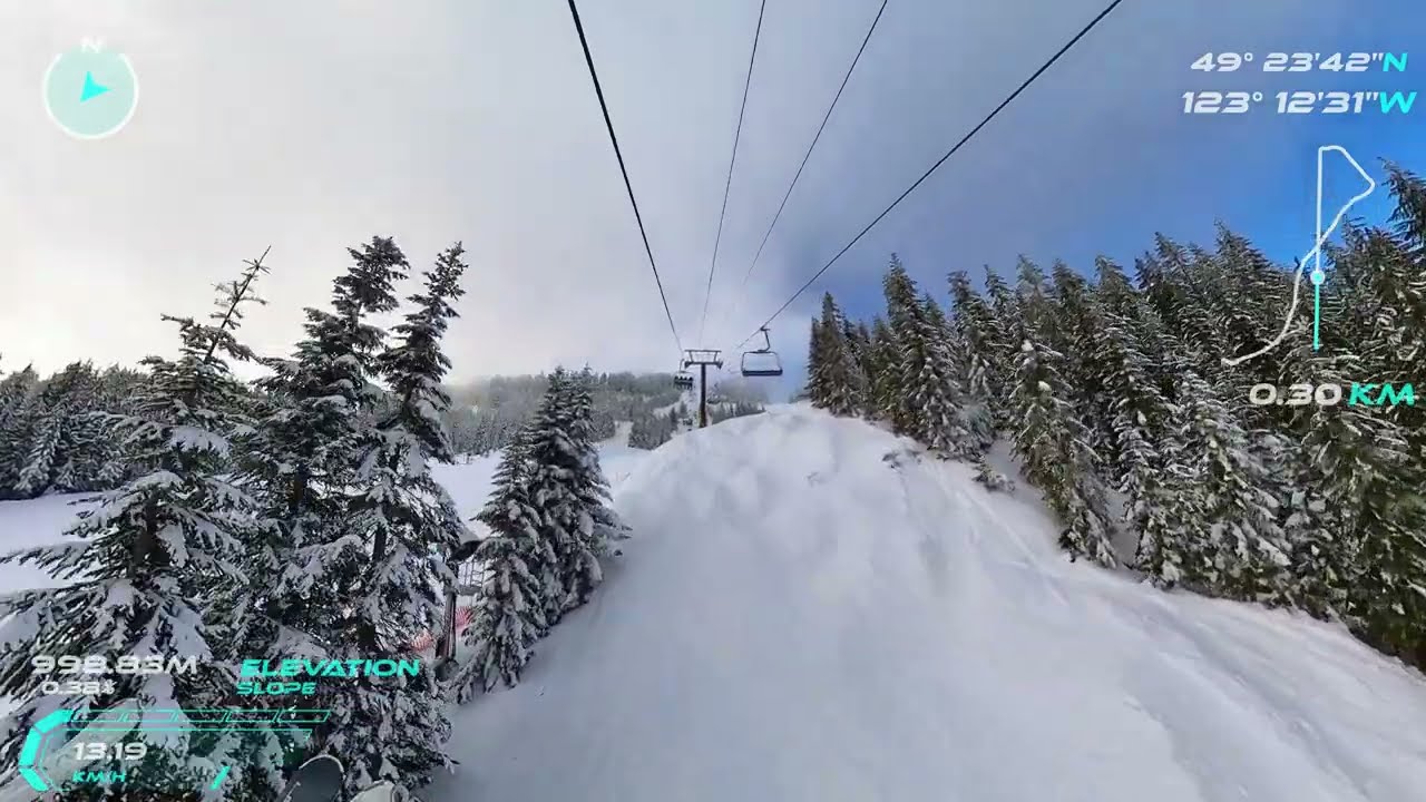 Cypress Mountain Eagle Express Quad Chair → Maelle Ricker's Gold → Jasey Jay  →  Ski Out  03/04/2023