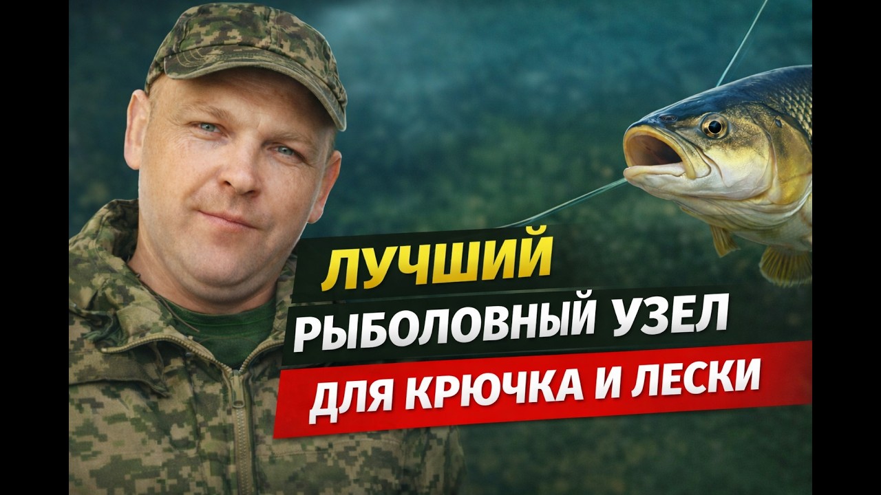 Рыболовный узел который держит на 100% | простой способ