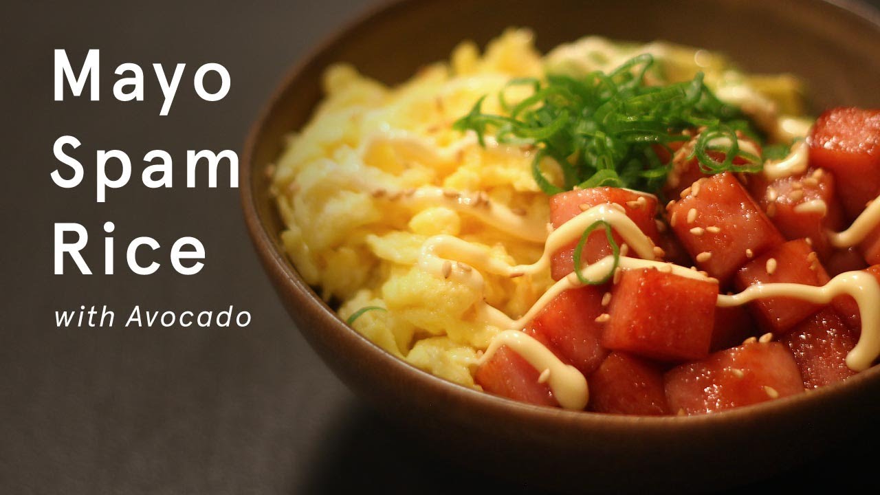 I think this is a perfect late night dish | Mayo Spam Rice | Japanese Recipes