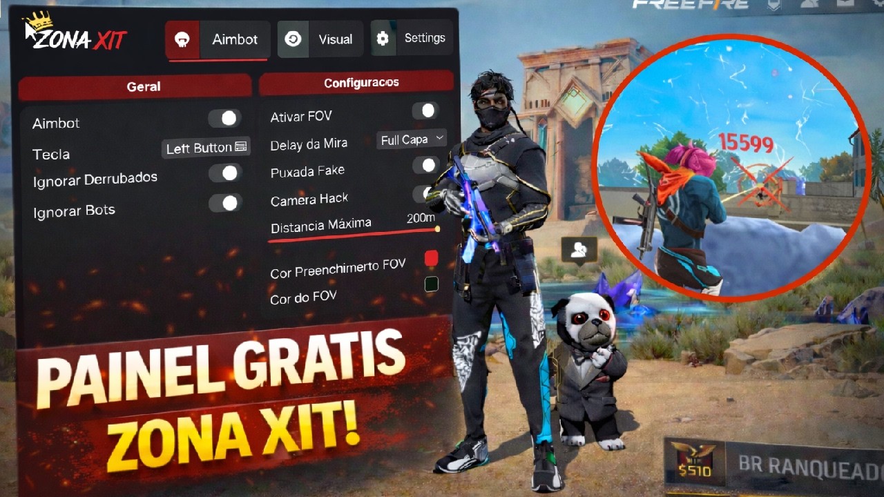 ✔️PAINEL GRÁTIS PC ATUALIZADO 2026 XIT EXTERNAL EMULADOR AIMBOT 100% ANTI BAN!