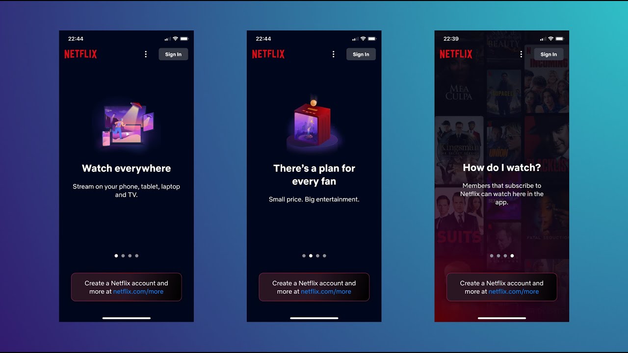 Flutter Netflix Onboarding Page