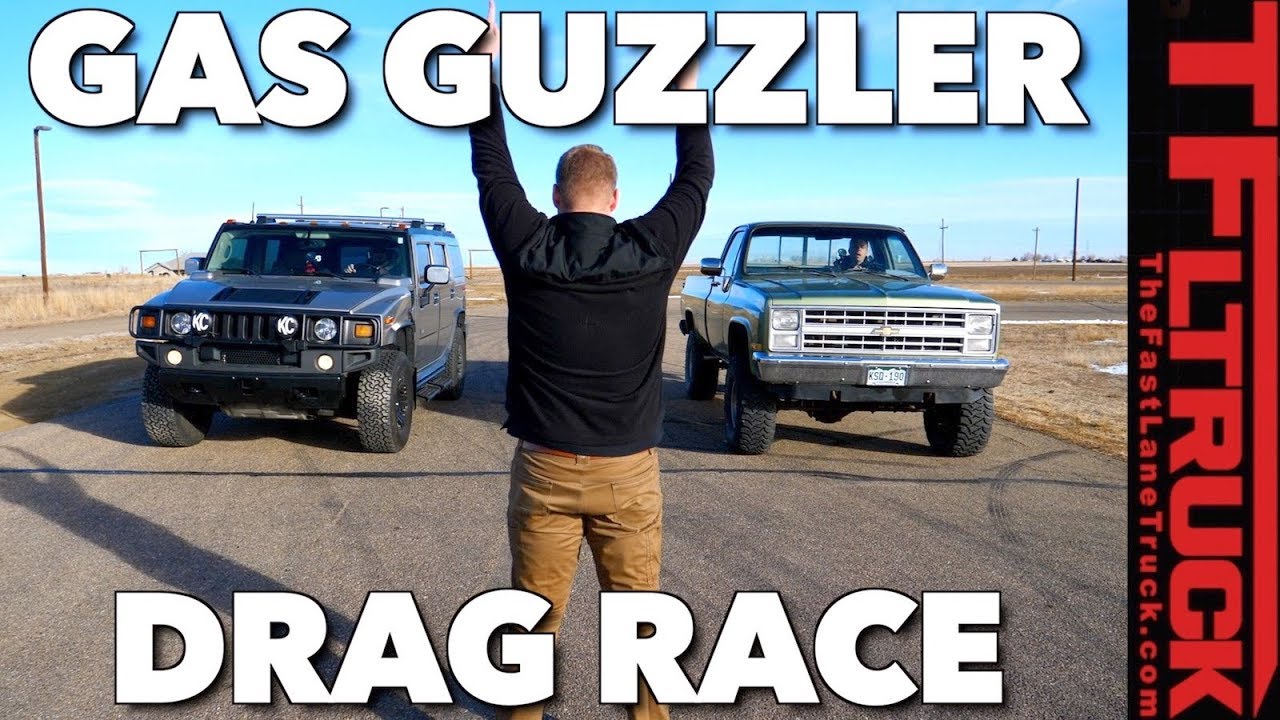 Old (Big Green Chevy) vs Old (Hummer) vs New (Sequoia) Drag Race! K10 Project Ep.18