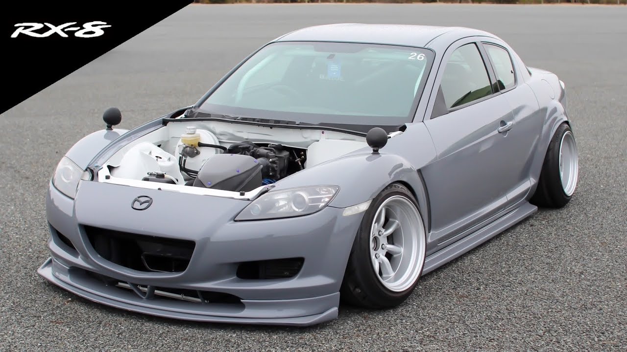 ほぼDIYが凄すぎるｗ見た目もドリフトも両立した快音ロータリーサウンドのマツダRX-8。