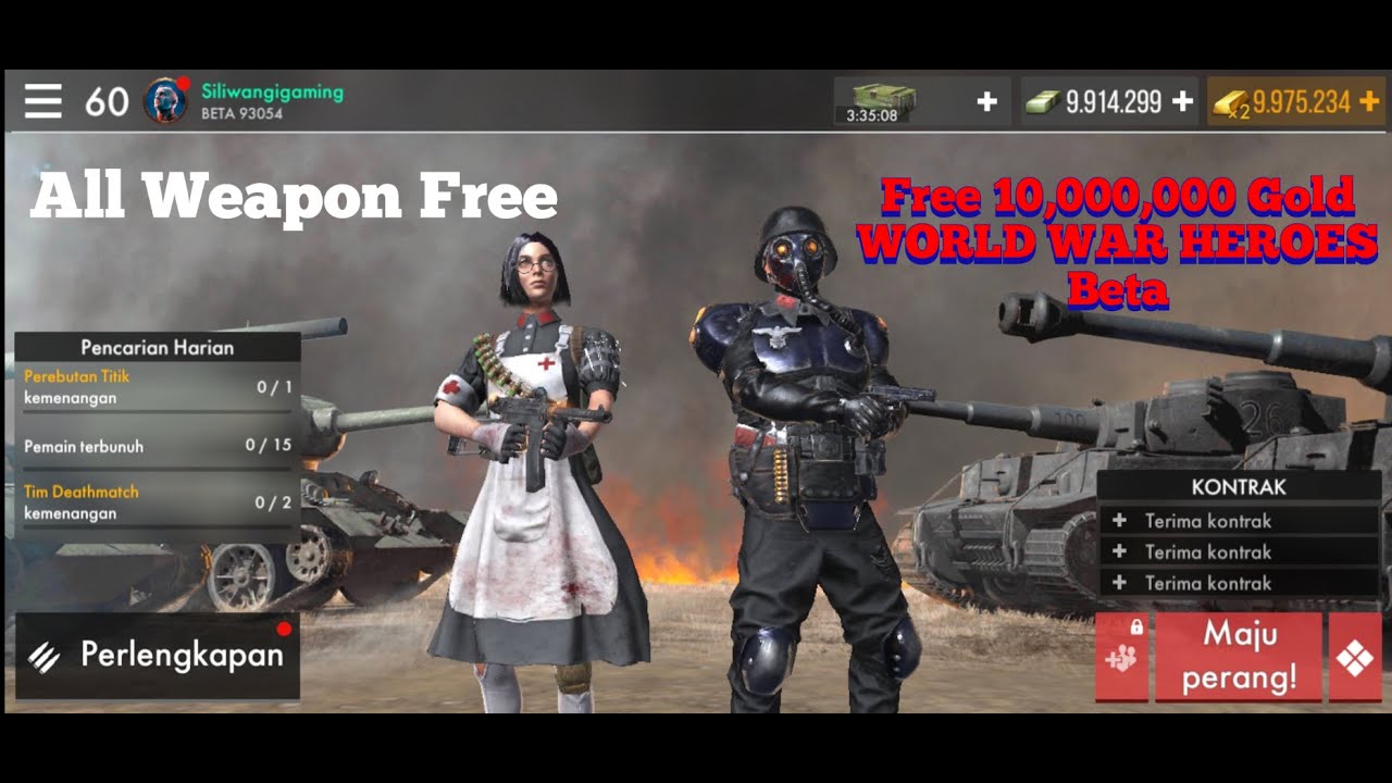 Free 10,000,000 Gold World War Heroes New Update