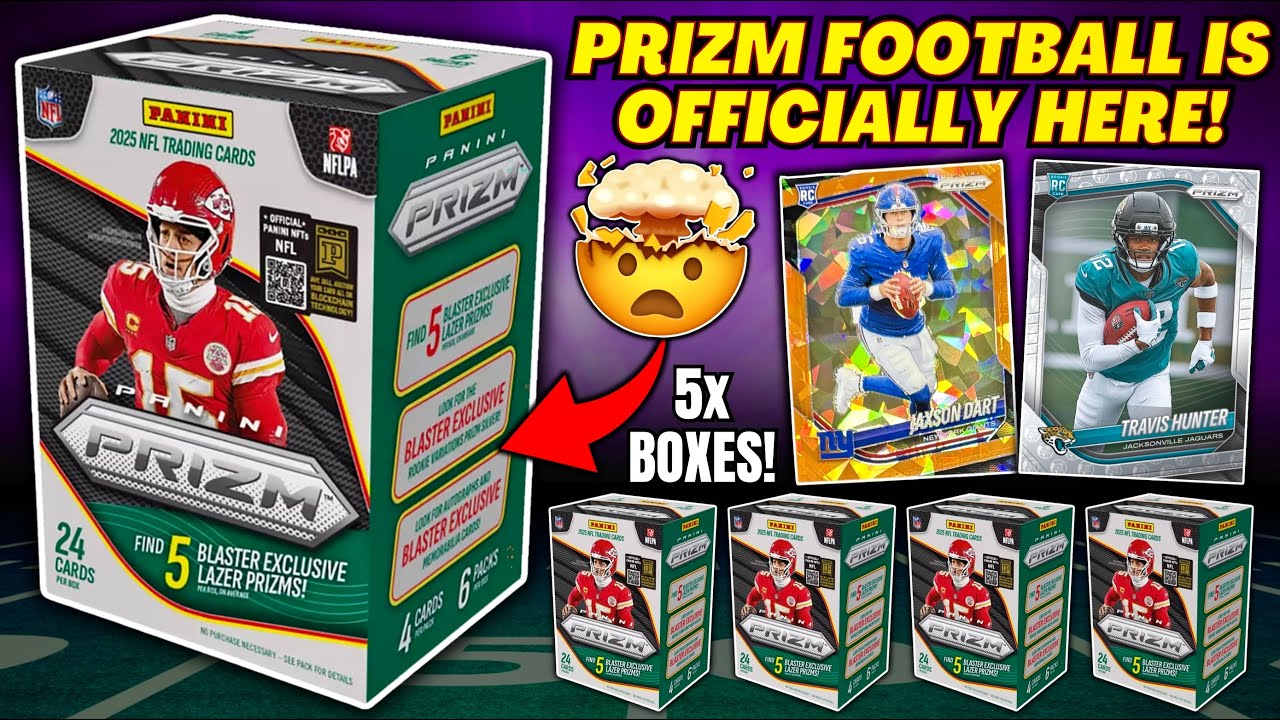 *PRIZM FOOTBALL IS OFFICIALLY HERE!🤯 2025 PRIZM FOOTBALL BLASTER BOX REVIEW!🏈