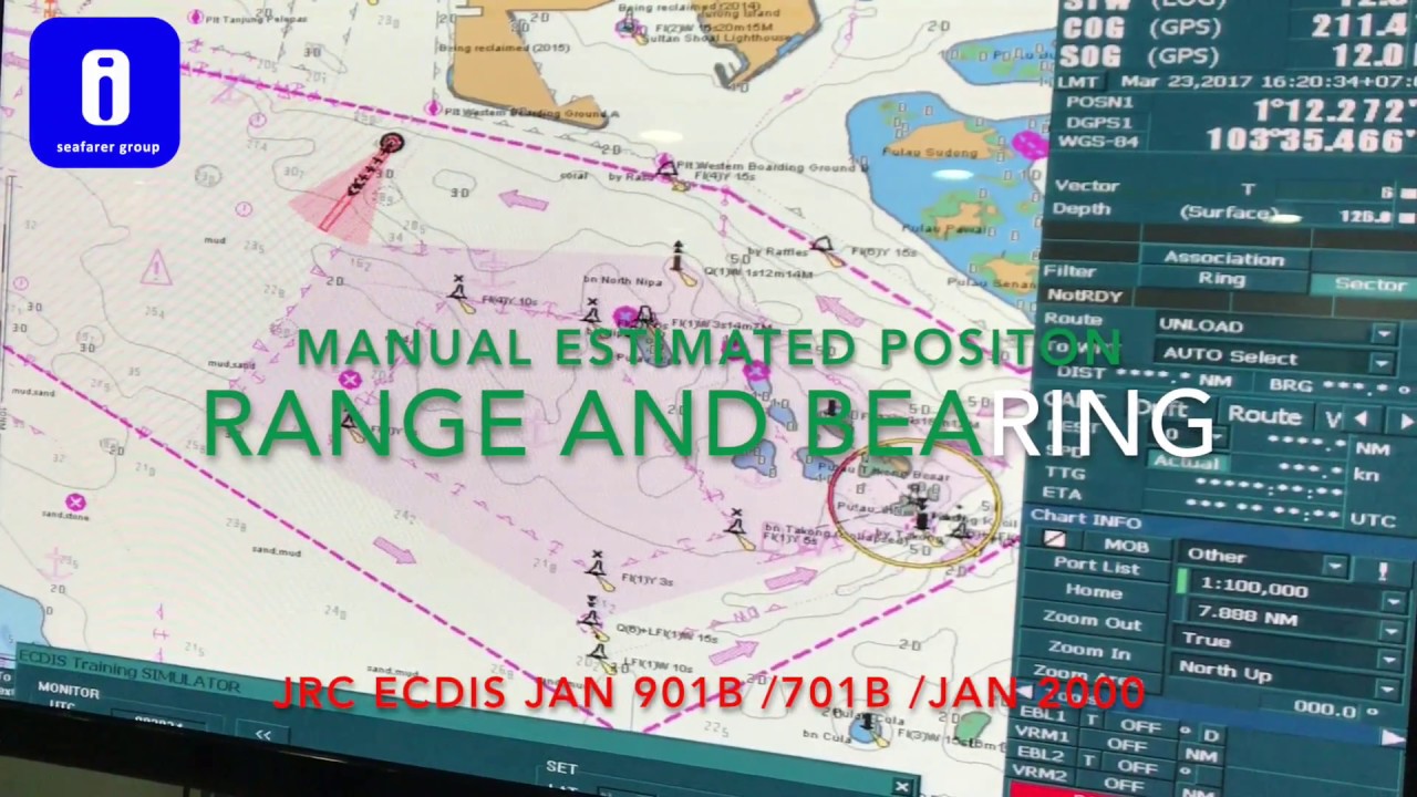 How to make Manual Estimate Position using JRC Ecdis