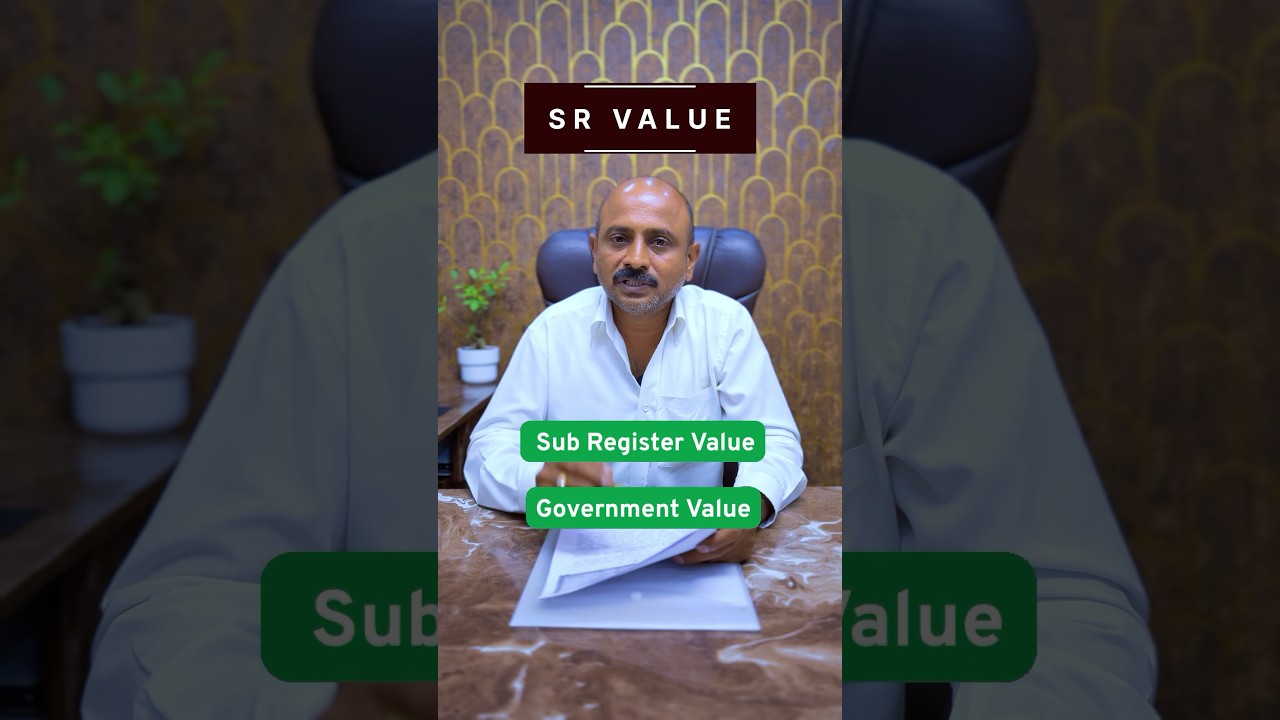 What is SR Value ? #bangalorerealestate
