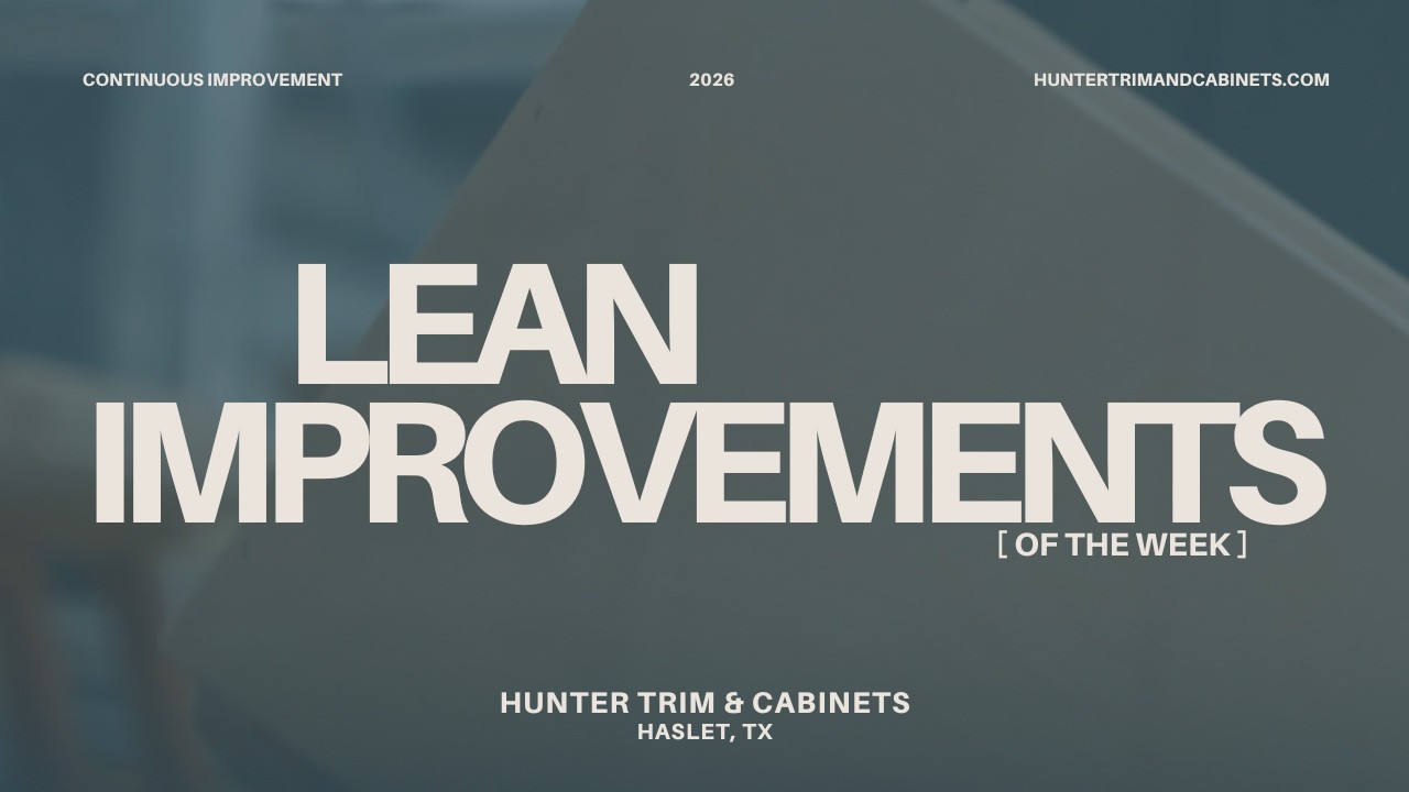 Lean Improvements 1/30/26