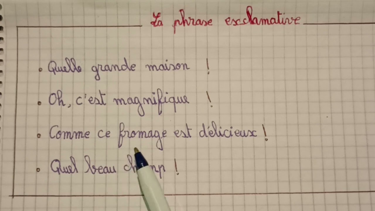 La phrase exclamative❗الجملة التعجبية