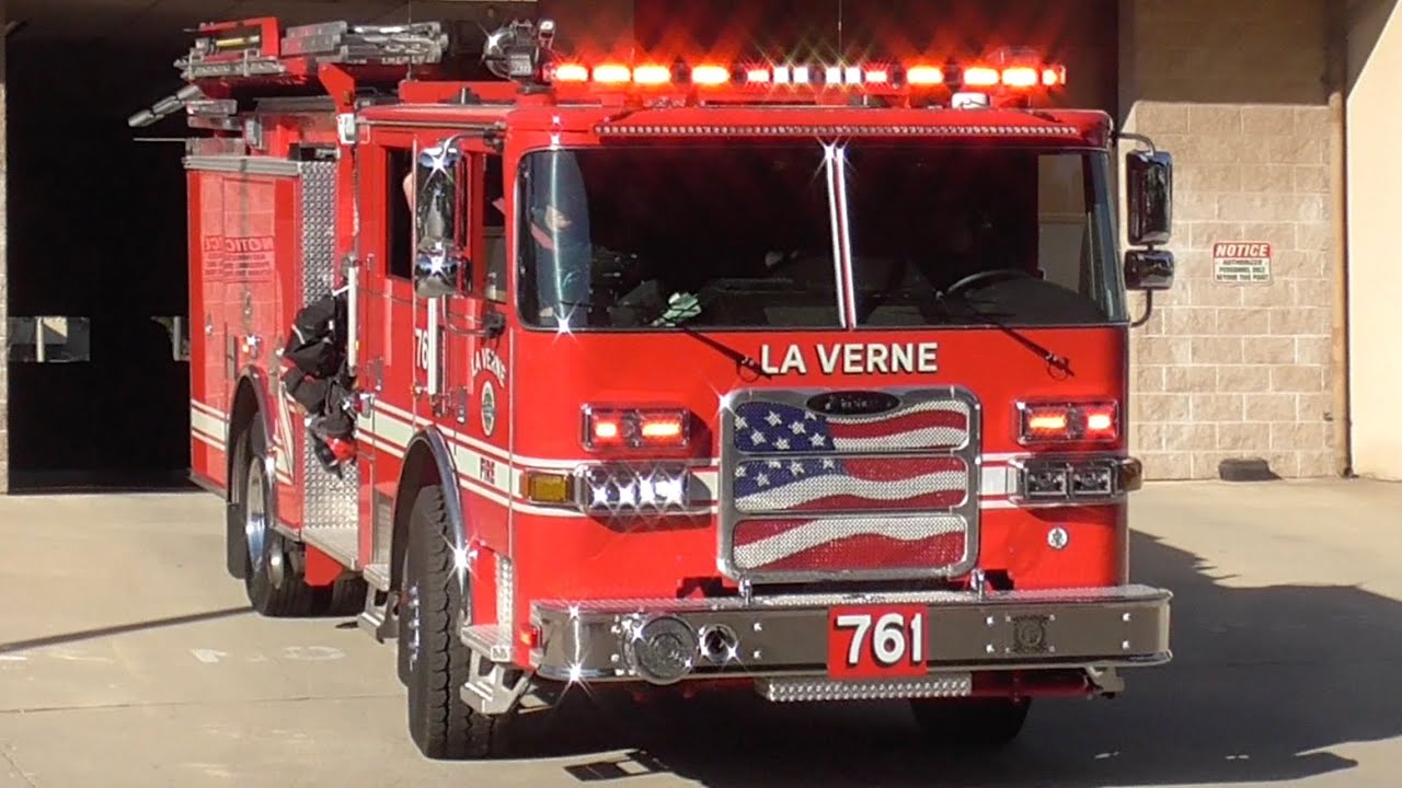 La Verne Fire Dept. Engine 761 Responding 9/24/2025