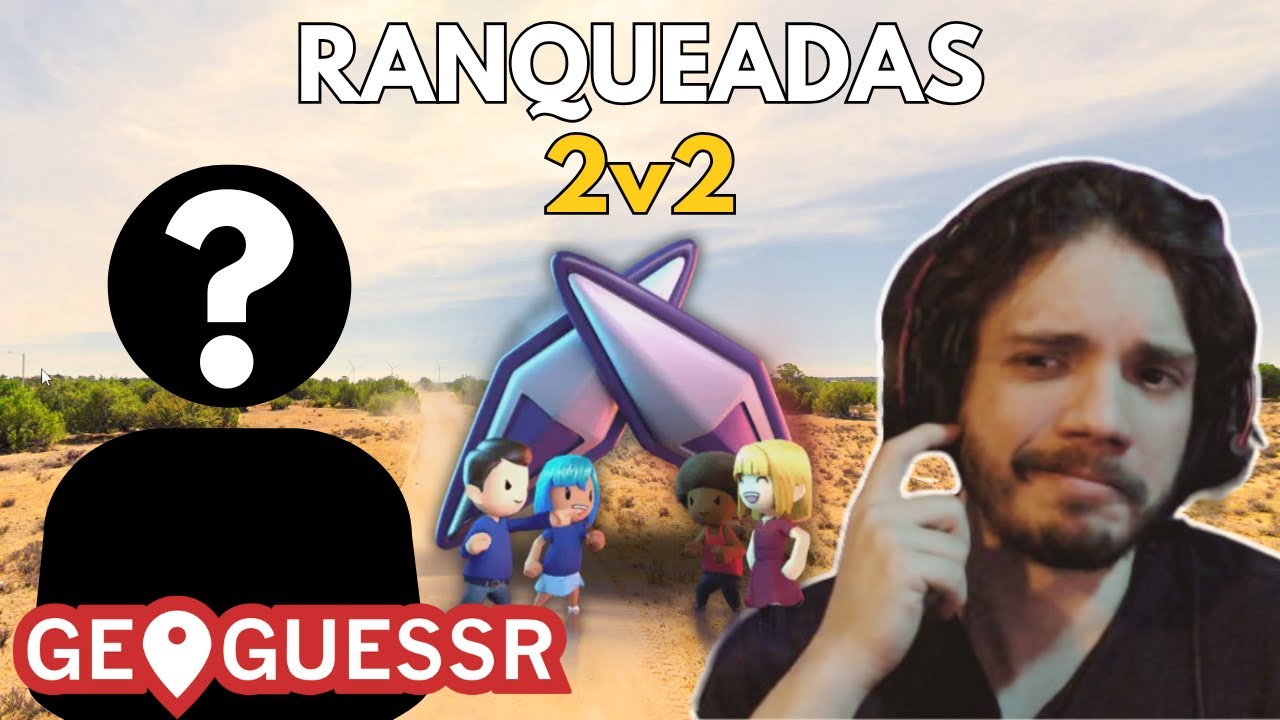 Jogando Team Duels ranqueados com dupla ALEATÓRIA no GeoGuessr
