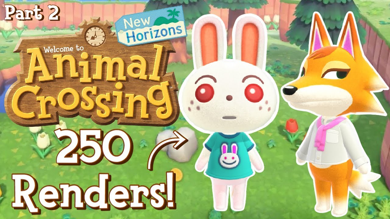 Animal Crossing New Horizons | 250 рендеров жителей деревни (часть 2)