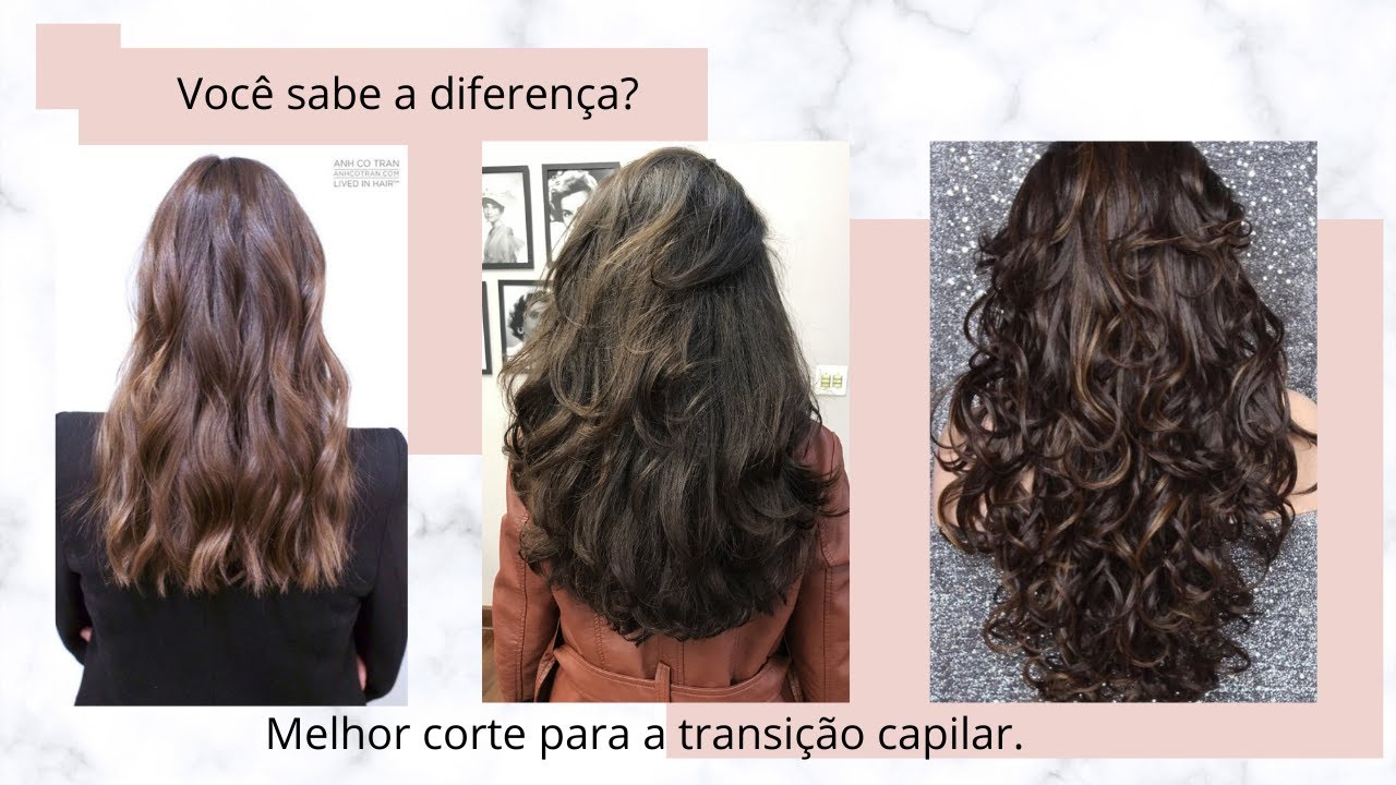 APRENDA AS DIFERENÇAS ENTRE OS CORTES E OS EFEITOS QUE ELES CAUSAM - PARA CABELO ONDULADO 2A 2B 2C