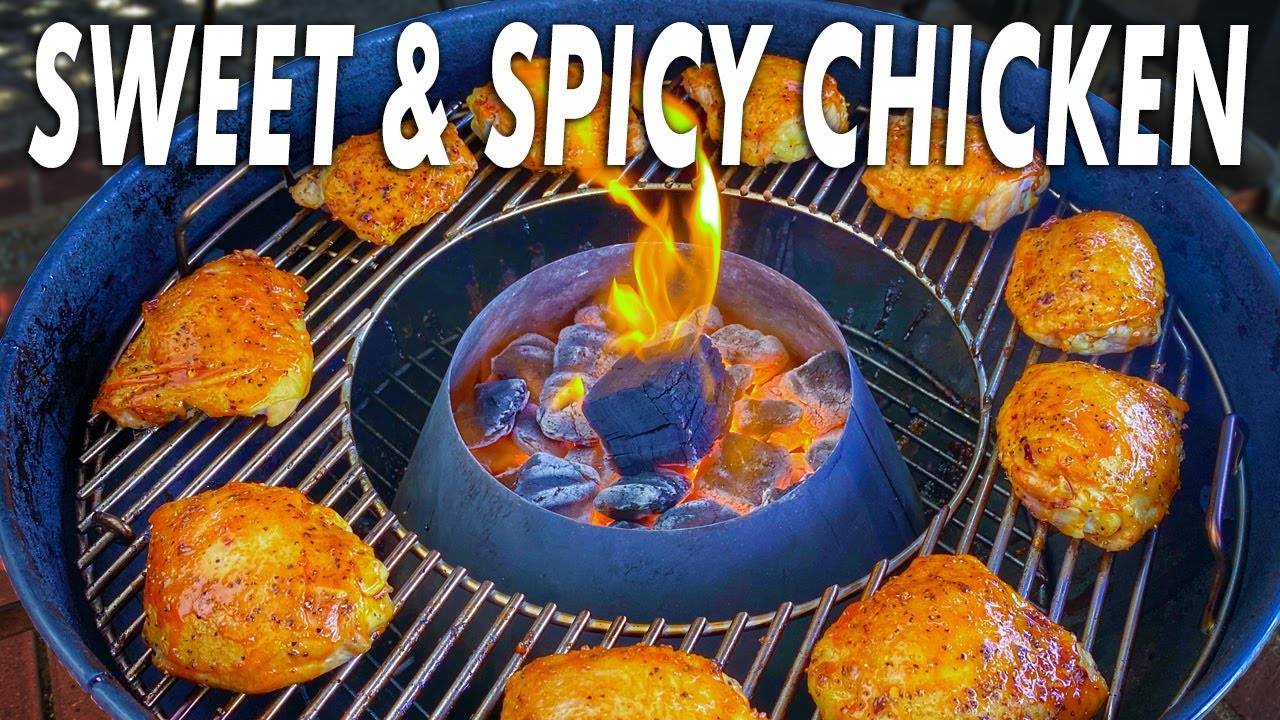 Sweet & Spicy Korean Chicken Grilled On The Weber Kettle