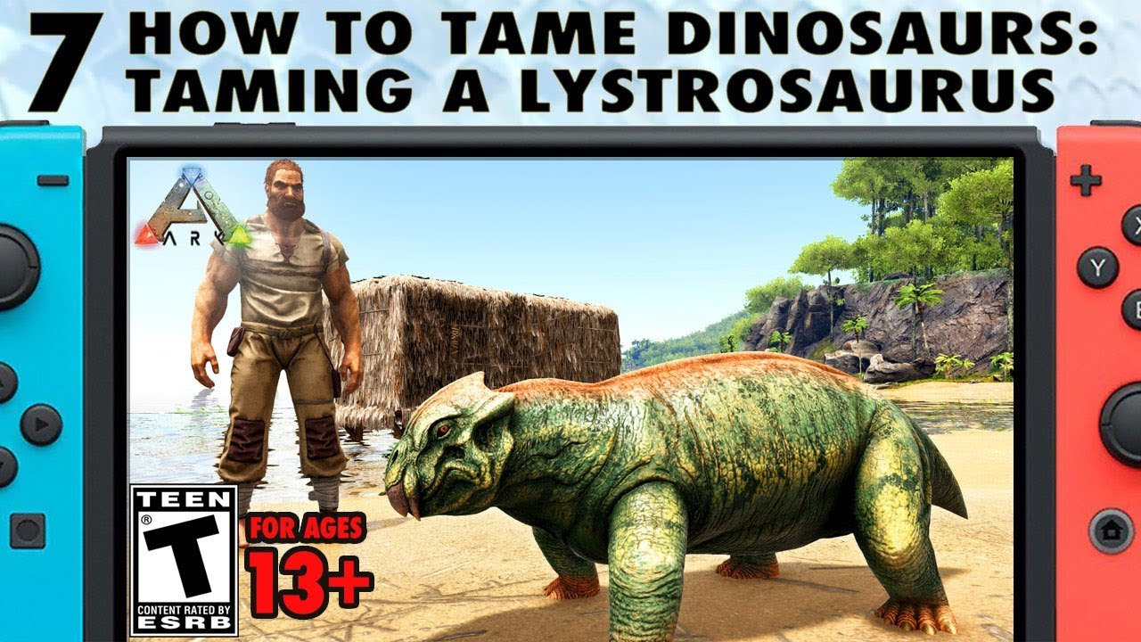 7: How to Tame Dinosaurs on Switch - Taming a Lystrosaurus - The Ark Switch Survival Guide